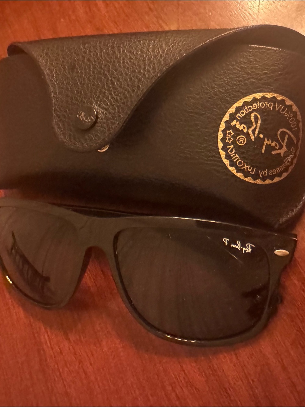 Ray-Ban Black Polarized Sunglass Temple Arm